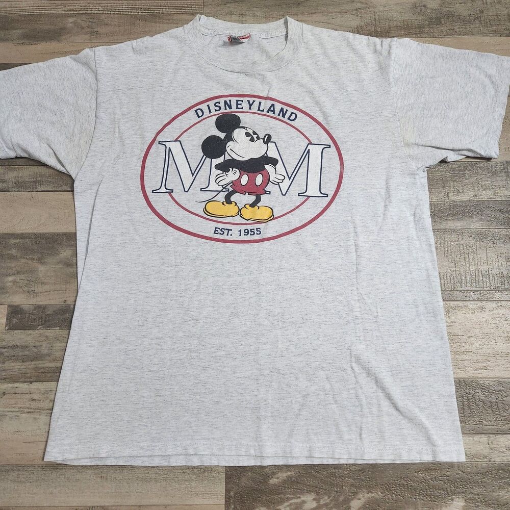90s Disneyland Mickey Mouse T Shirt XL Single Stitch Made In USA Disney Designs